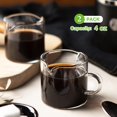 thumbnail image 2 of Juego de 2 tazas para espresso Qipecedm de 120 ml con doble pico, 2 of 7