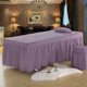 thumbnail image 3 of Funda de cama Hoja de cenefa Sunnimix Morado púrpura para camilla de 190x80cm, 3 of 8