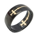 thumbnail image 4 of Anillo de cruz para hombre, anillo , joyería de acero inoxidable, anillo religioso, anillo para oración, regalos de bautismo, vacaciones de 10, 4 of 10