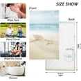 thumbnail image 3 of Dreamtimes Face Hand Towel Set Shells on Tropical Beach Cotton Washcloths, Quick-Dry Highly Absorbent Bath Towel- Pack of 2, 3 of 7