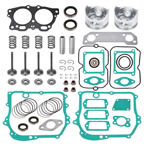 M MATI Engine Rebuild Gasket Kit w/Piston & Ring & Valve for EZGO Golf Cart 350cc EH35C