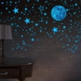 thumbnail image 4 of Under 10 Wall stickers Luminous Moon Dots Fluorescent Stickers Self-adhesive Cartoon Wall Sticker Personality Practical Decorations, 4 of 9