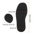 thumbnail image 2 of Uxcell 2Pair Shoe Rubber Full Sole Repair 4mm Thickness Replacement Bottom Non Slip for Leather Shoes, Black, 2 of 5