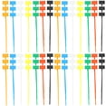 thumbnail image 4 of Raindrops Cable Ties with Write-on Labels 250Pcs Assorted Color 4x150mm Plastic for Cable Organization, 4 of 8