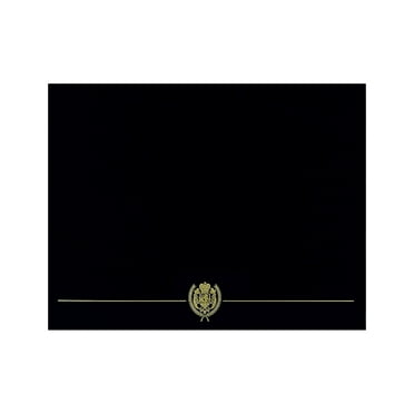 Masterpiece Studios Great Papers Classic Crest 9.38 x 12 Certificate Covers Black 903117S