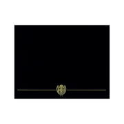 Masterpiece Studios Classic Crest Certificate Holders 8.5" x 11" Black 5/Pack (903117)