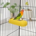 thumbnail image 3 of Bird Parrot Calcium Teeth Mouth Molar Grinding Stone Hamster Grinding Stone Chew Toy Perch Jumping Stand for Parrot Budgies Cage Stand Platform，Yellow, 3 of 5