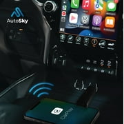 AutoSky Wireless Seamless Conversion CarPlay Adapter, Black