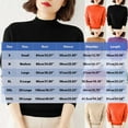 thumbnail image 3 of Women's Mock Neck Sweater Classic Long Sleeve Soft Knit Pullover Warm Slim Fit Fall Winter Top Purple XL, 3 of 6