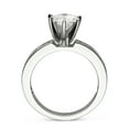 thumbnail image 3 of Charles & Colvard 14K White Gold Moissanite 7.5mm Round Engagement Ring-Size 9 1.70cttw DEW, 3 of 5