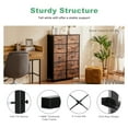 thumbnail image 3 of Aidoly Dresser for Bedroom, 10 Storage Drawers, Anti-Tip Tall Fabric Closet Chests Organizer Tower Furniture with Wooden Top Metal Frame for Living Room, Hallway, Entryway, Rust, 3 of 9