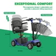 thumbnail image 3 of SKMC 4 Wheel Mobility Scooter,Mobility Scooter for Adults, Senior, Electric Powered Chargeable Device for Travel, 3 of 7
