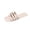 B-White, variant on GERsome Women's Flat Sandals Square Open Toe Slip-On with Buckle Summer Beach Slides for Outdoor Wear Black Size 5.5
