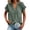 Army Green, variant on Linen Tops for Women Womens Linen Cotton Blouses Summer Linen Clothes for Women Short Sleeve V Neck Blouse Summer Casual Loose Fit Top by Gbobgt Beige M