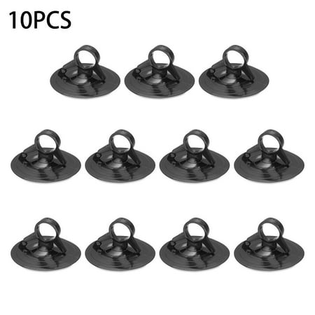 

10PCS PVC Transprent/Black Rubber Suction Cup Hooks Wall Hanging Car Sunshade Hooks Home Kitchen Bathroom Sucker Accessories Tools