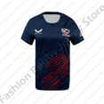 thumbnail image 2 of 2024/25 EE. UU. Rugby Jersey ropa jugador mujeres niños tren camiseta equipo niñas camiseta de casa adolescente casa Top olímpico, 2 of 4