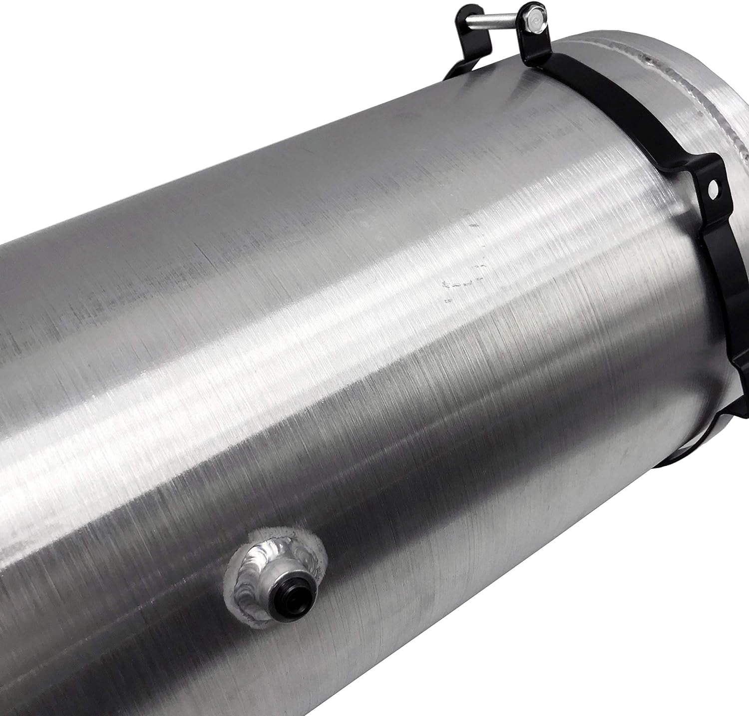 JSD 10" x30" 10 Gallons Spun Aluminum Gas Tank / Fuel Tank 1/4 NPT Outlet End Fill Truck/Hot Rod