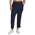 thumbnail image 3 of RBX Active Women's Plus Size Ribbed Side Woven Ankle Pant With Pockets, 3 of 4