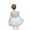 Light Blue + Chiffon Skirt, variant on 3-11Y Girls Ballet Leotard Long Sleeve Dance 2PC Set Fashion Solid Color Tutu Skirt