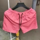 thumbnail image 2 of Pantalones cortos para hombre, de secado rápido, con cordón, para hombre, para sudar, de diseñador, color rojo, ropa de calle esencial personalizada con estilo casual, 2 of 5