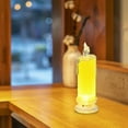 thumbnail image 2 of Night Lights Transparent Tears shaped LED Candles for Bedside and Restaurant Atmosphere Safe and Long lasting, 2 of 7