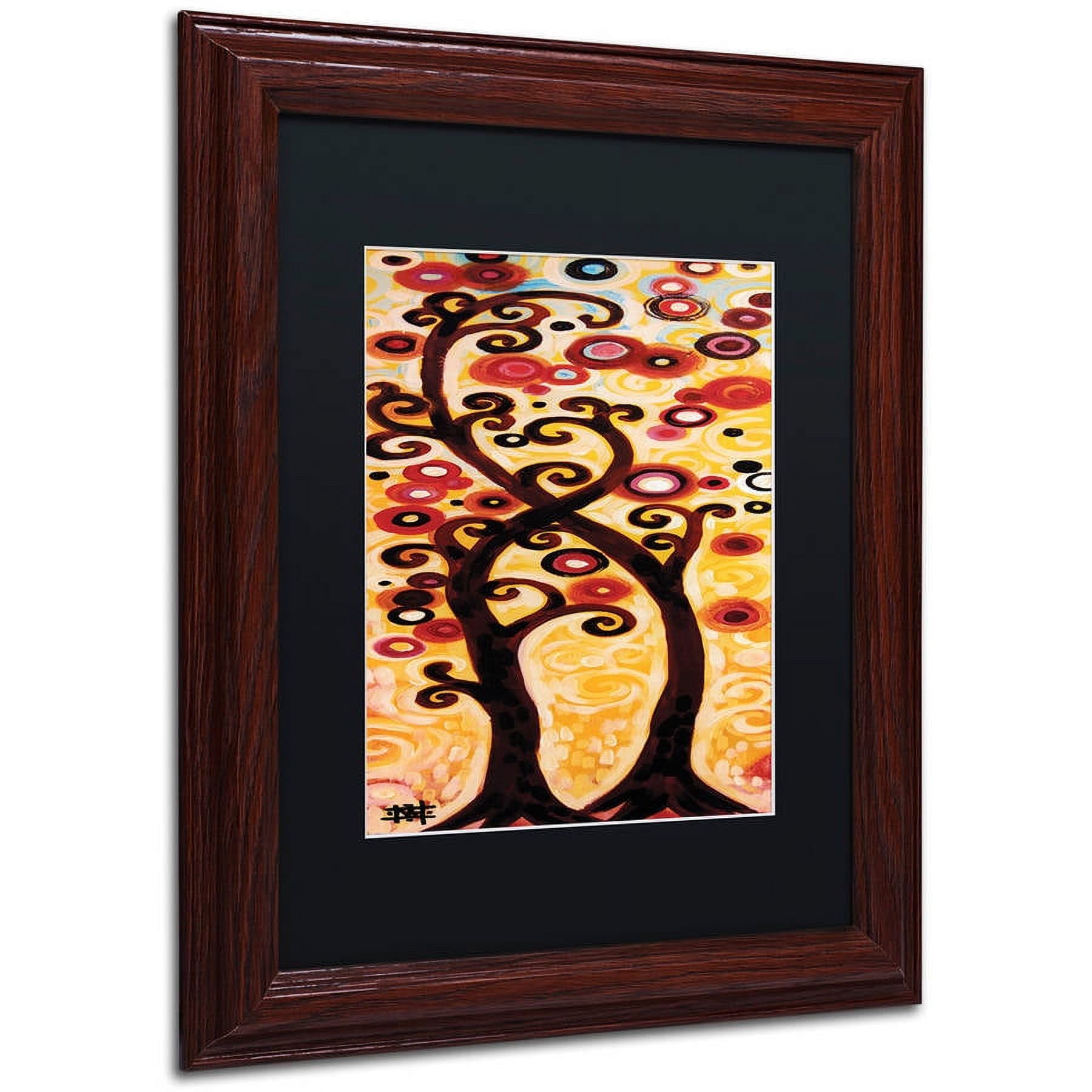 Trademark Fine Art "12" Canvas Art by Natasha Wescoat, Black Matte, Wood Frame