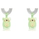thumbnail image 3 of sweethay Cepillo de en forma de U de mano de silicona Limpieza de de bebé de doble cara Cepillo ergonómico tipo U Masaje pequeño, verde verde S 2Conjunto, 3 of 6