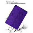 thumbnail image 6 of Universal Case for 9.6-10.5 inch Tablet, GSFY Stand Folio Protective Cover for 9.6/9.7/10/10.1/10.2/10.5 inch Touchscreen Tablet with Multiple Viewing Angles Document Card Pocket - Purple Blocks, 6 of 7