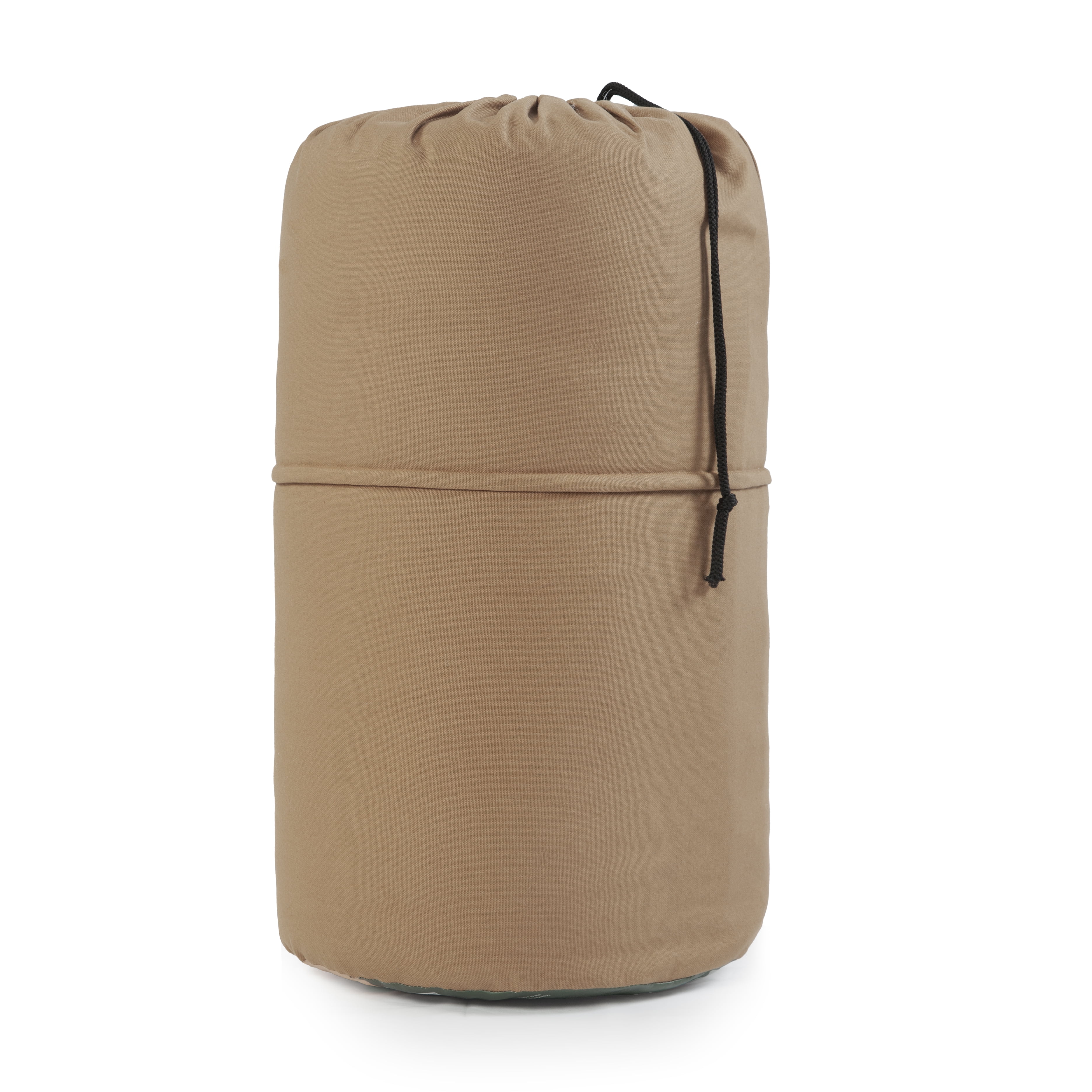 Ozark Trail 15 Degree Cold Weather Rectangle Canvas Sleeping Bag, 84”x36”, Tan