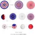 thumbnail image 2 of Cheerland Patriotic Paper Fan Party Decorations 12-Piece, 2 of 7