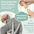 thumbnail image 5 of Costway 6-in-1 Convertible Wooden Baby Highchair Infant Feeding Chair with Removable Tray Gray, 5 of 10