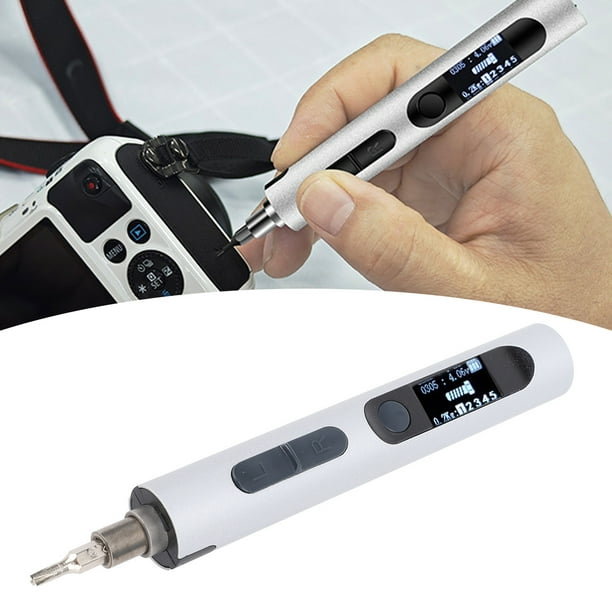 Mini Destornillador Eléctrico, Torsión Ajustable De 0,5 A 2,0 Kgf/cm Con 32 Puntas De Metal Para Reparación De Teléfonos, Relojes, Tabletas Y Cámaras
