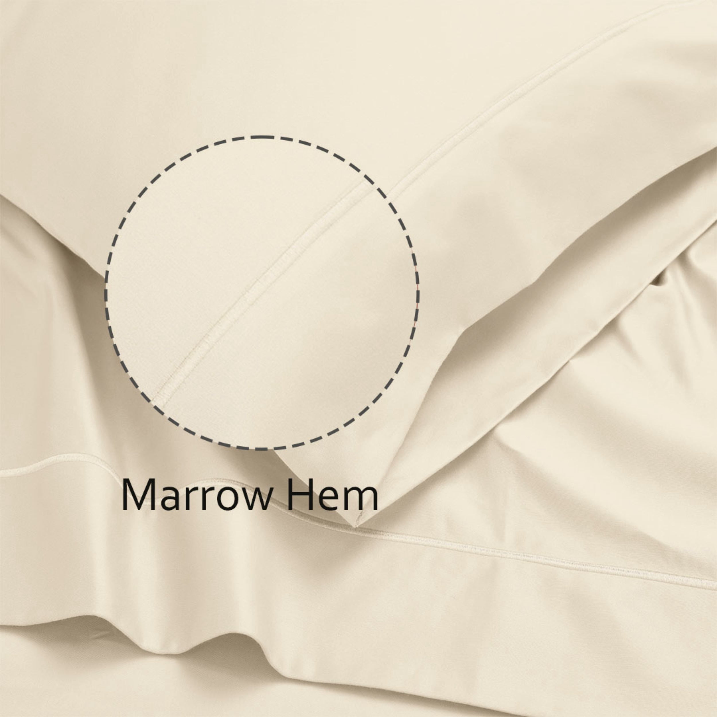 Superior Egyptian Cotton Embroidered 1000 TC Deep Pocket Sheet Set, Full, Ivory