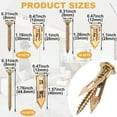 thumbnail image 2 of Kit de anclajes y tornillos PAGOW, 60 unidades, autoperforantes, para trabajos pesados, 2 of 7