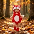 thumbnail image 6 of RUINIXCW Baby Animal Sleeveless Fox/Frog Romper with Hat Halloween Cosplsy, 6 of 9