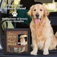 thumbnail image 2 of Unique Bargains Dog Memorial Gifts for Loss of Dog Personalized Keepsake Pet Memorial Frame Wooden Frame with Paw Print Design 9.06"x9.06" Black Brown, 2 of 6