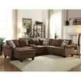 thumbnail image 2 of Benzara Modular Love Seat, Chocolate, 2 of 2