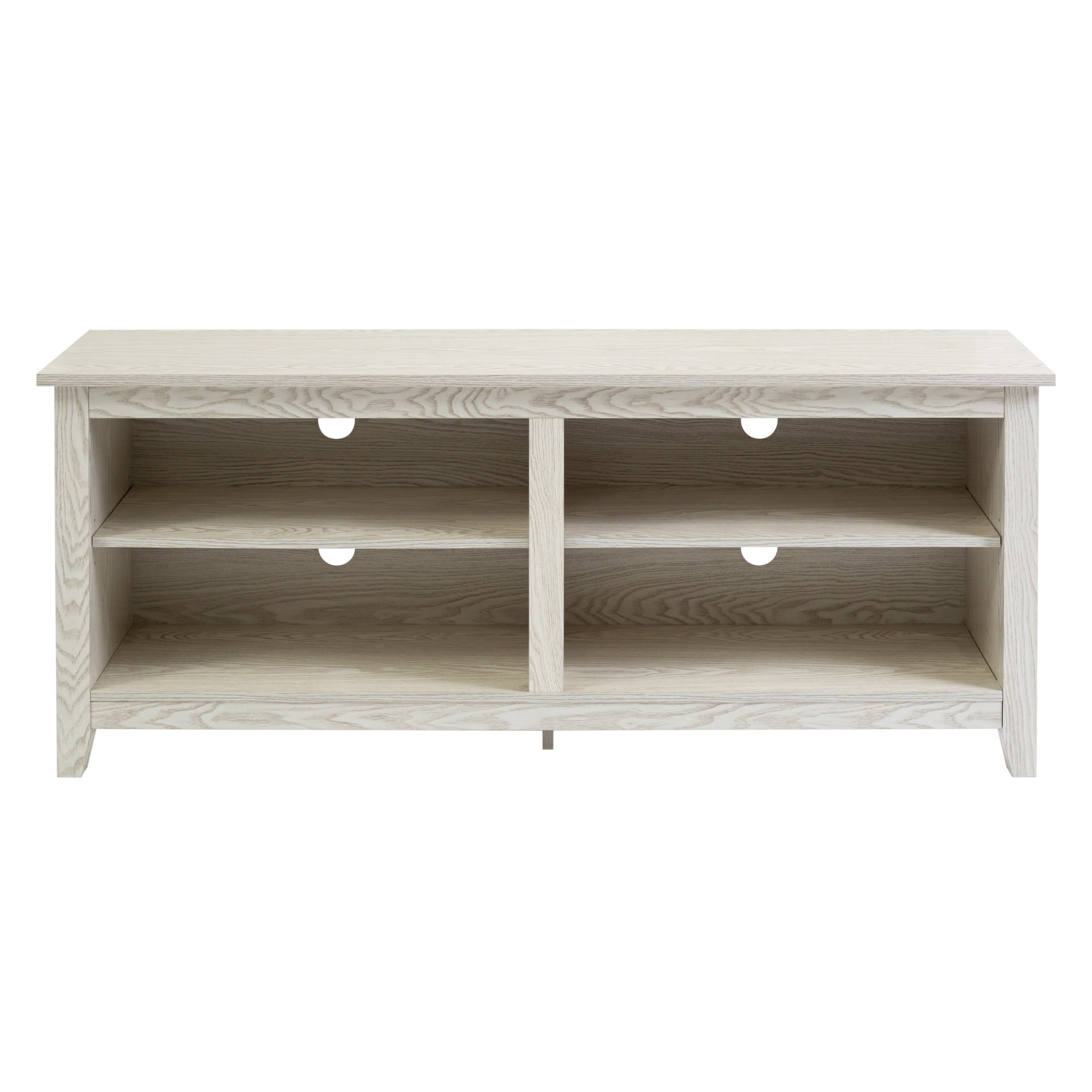 Manor Park Open Storage TV Stand for TVs up to 65", White Wash