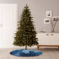 thumbnail image 6 of Xecao Abstract Ocean Waves Pattern Christmas Tree Skirt Round Xmas Tree Mat Base Cover for Holiday Home Decorations-48", 6 of 6
