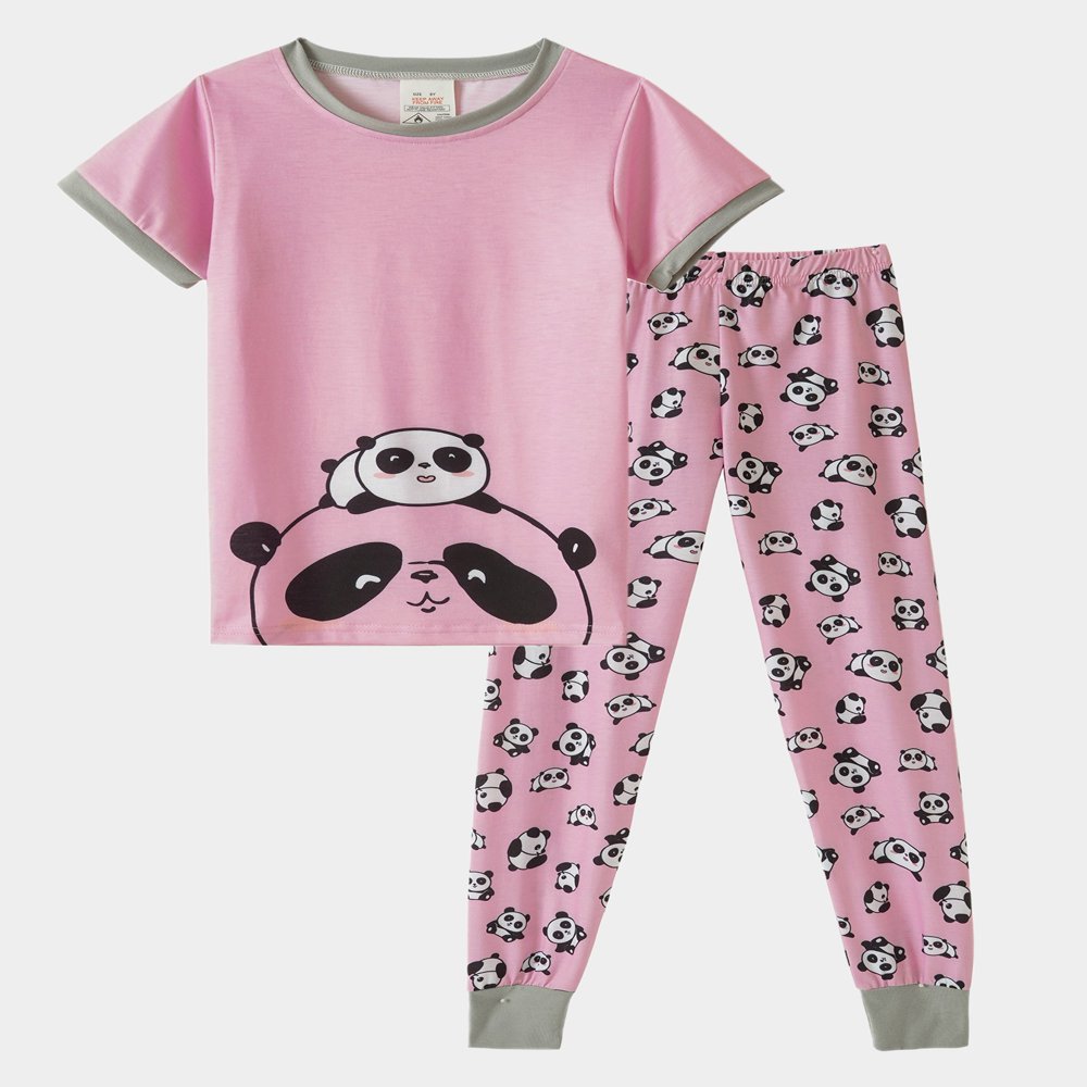 Pyjama 2 Pièces Manches Longues Pour Enfants - Motif Lapin, Coton Doux, Taille élastique, Pour Filles Et Garçons (hiver) - 9