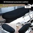 thumbnail image 3 of Soumake Motorcycle Seat Cushion Breathable Comfortable Polyester 3D Mesh Heat Insulation Air Pad for Scooter, 3 of 8