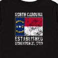 thumbnail image 4 of Inktastic Established November 21, 1789 North Carolina Flag Boys or Girls Long Sleeve Toddler T-Shirt, 4 of 5