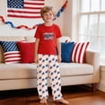 thumbnail image 6 of HTHLVMD Family Matching Sleepwear, Usa Independence Day Pajamas, Short Sleeve Star Loungewear, 250th Anniversary American Flag Matching Family Pajamas, 4th of July Short Sleeve Pjs Set, 3 Years, 6 of 6