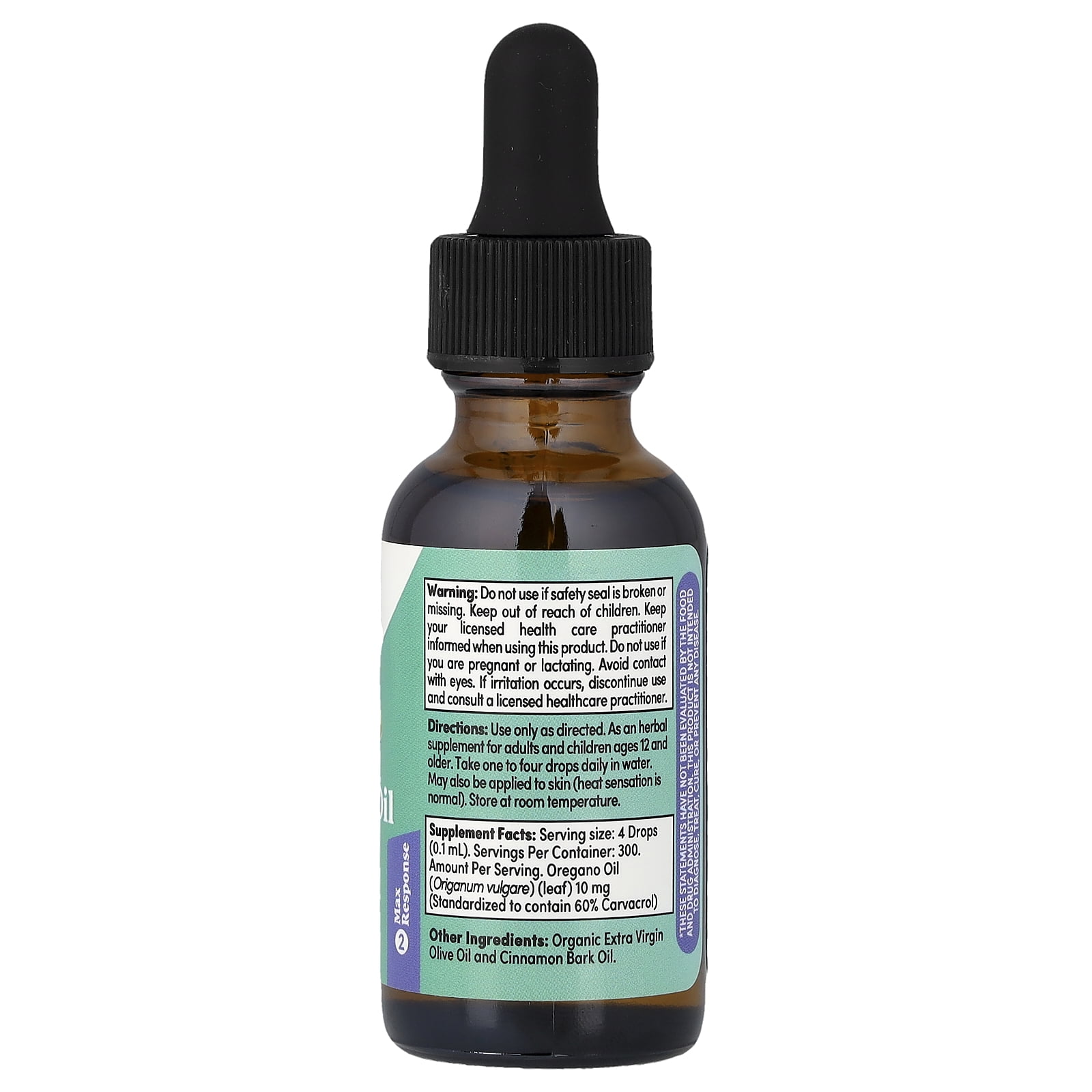 Zand Oregano Oil Immune Support Formula | Standardized to Contain 60% Carvacrol | Topical & Internal Use, 1oz, 274 Servings