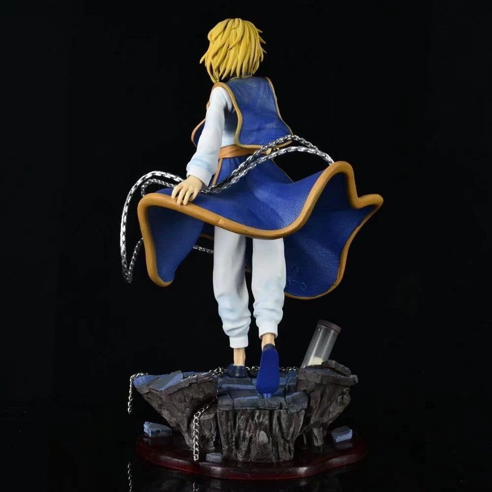 Kurapika Figure, Fighting Kurapika Anime Figures 33cm/12.9inch Handmade PVC Cartoon Manga Game Character Model Decoration Craft Gift