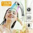 thumbnail image 4 of New Led Light Up Bathroom Shower Head Automatically Hydropower 7 Colors Changing, 4 of 6