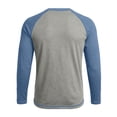 thumbnail image 5 of WXLWZYWL Long Sleeve Top for Men Long Sleeve Tee Round Neck Chest Cross Stitching Regular Fit Stylish Everyday Home Casual Outdoor Walking, 5 of 6