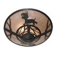thumbnail image 3 of Meyda Tiffany 243148 Lynx On The Loose 3 Light 22" Wide Flush Mount Ceiling Fixture -, 3 of 5