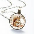 thumbnail image 6 of Squirrel Necklace Personalized Custom Photo Round Pendant Adjustable Stainless Steel Necklaces with Gift Box for Men Women Mothers Valentine's Jewelry Gift, 6 of 6