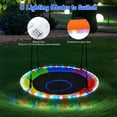thumbnail image 3 of KloKick 700lbs 40" Saucer Tree Swing for Kids & Adults – Durable Outdoor Swing with LED Lights, 2 Tree Hanging Straps. Rainbow, 3 of 7